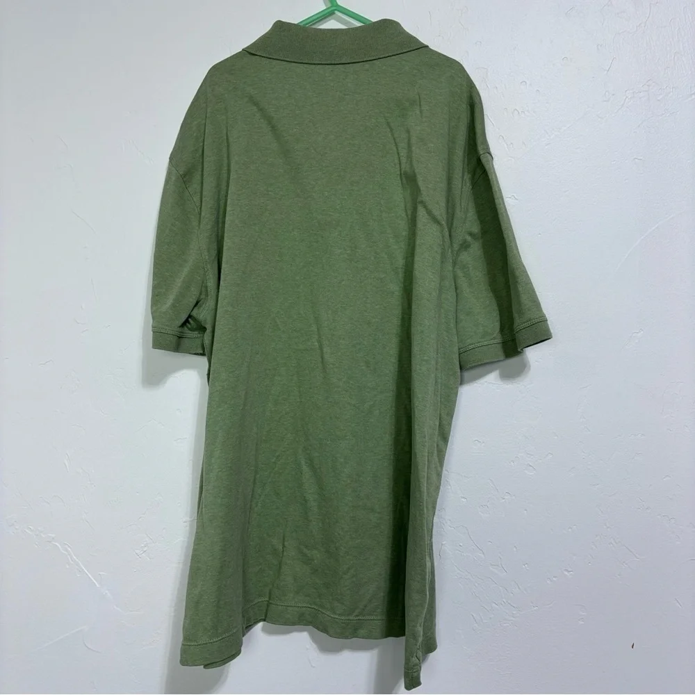 Banana Republic Luxe Touch Men's Medium Polo Green Short Sleeve Cotton